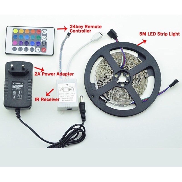 Dải đèn LED 5 mét Trang trí đèn Giáng sinh Trang trí nội thất