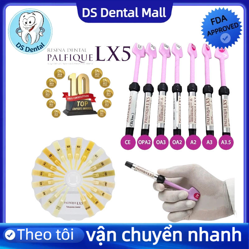 Tokuyama PALFIQUE LX5 Composite 3.8g BW OA2 OA3 A2 A3 Nhựa Đa Năng Vật Liệu Nha Khoa