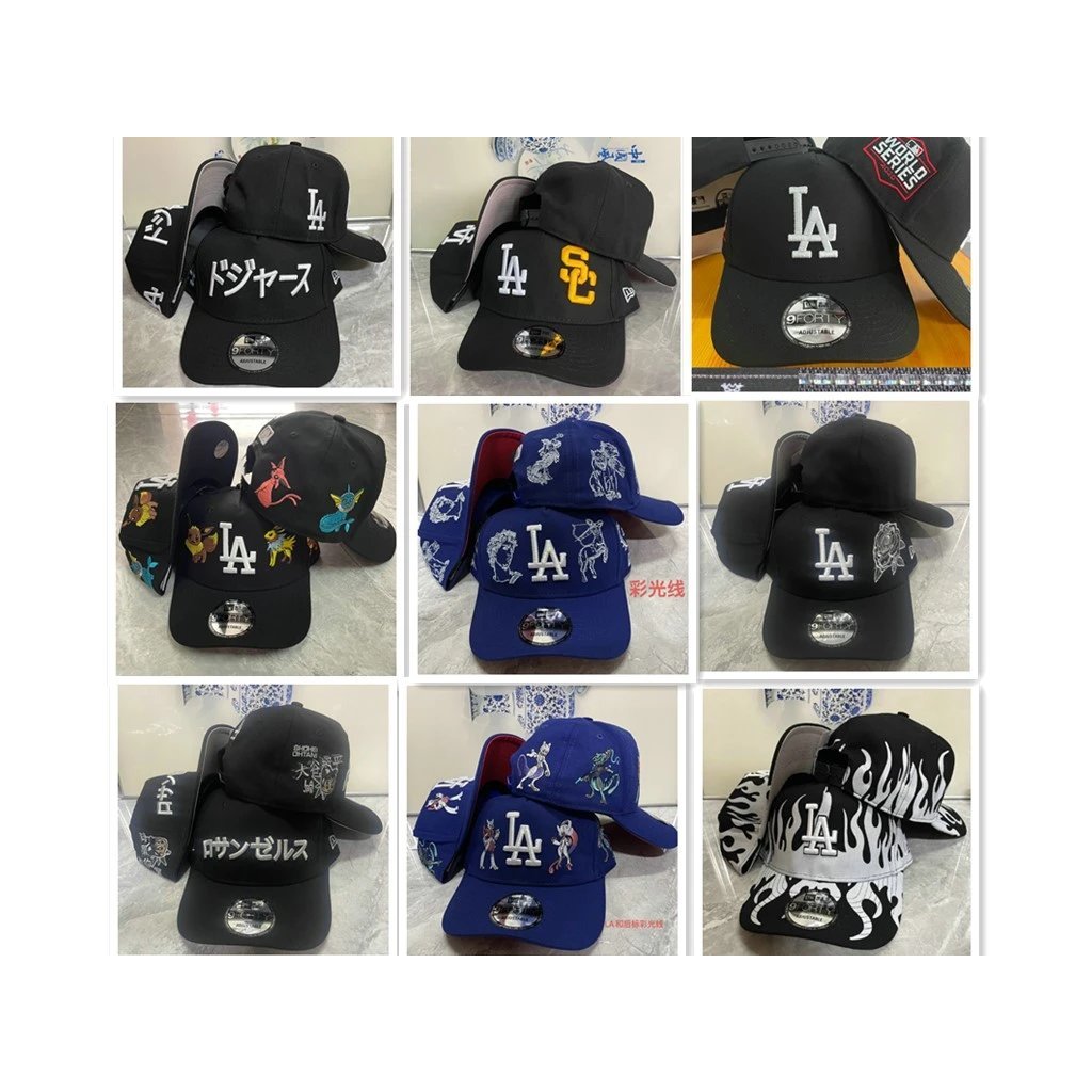 Los Angeles Dodgers Đạt Đỉnh Mũ Dodgers Bên Thêu Điều Chỉnh Mũ Bóng Chày LA Nam Nữ Chống Nắng Mũ Chố