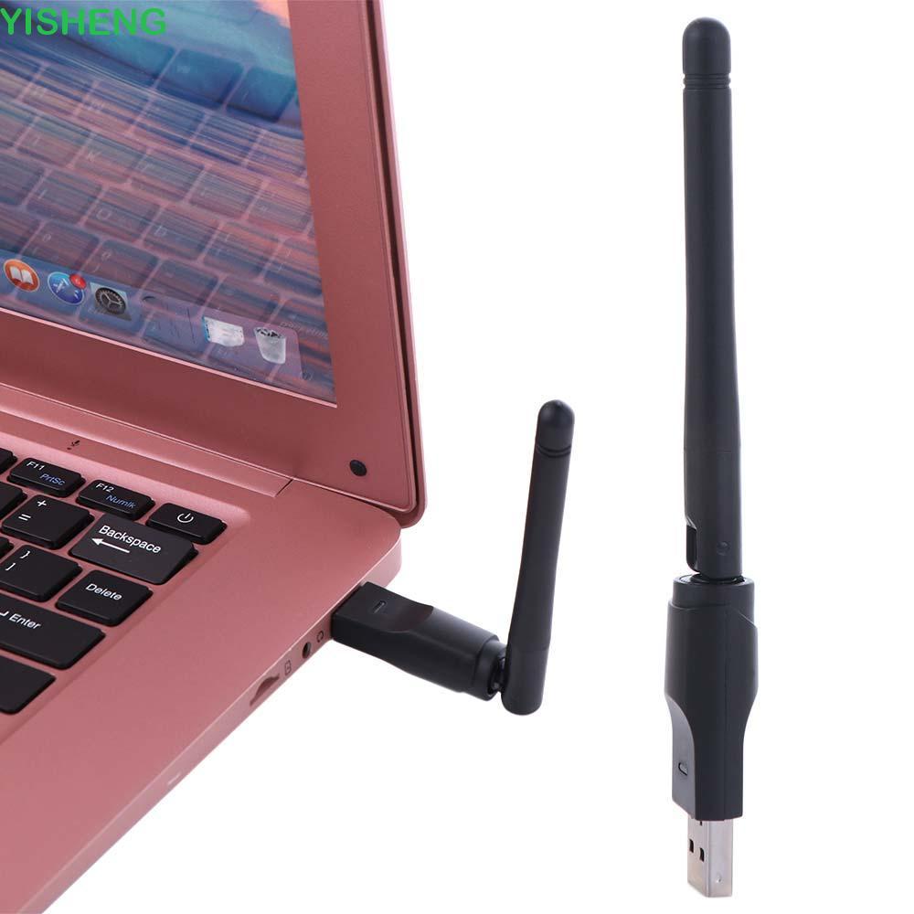 Thẻ mạng YISHENG 150Mbps MT7601, Bộ chuyển đổi Wifi USB Wi-fi Dongle USB 150Mbps, Bộ thu Wifi hiển t