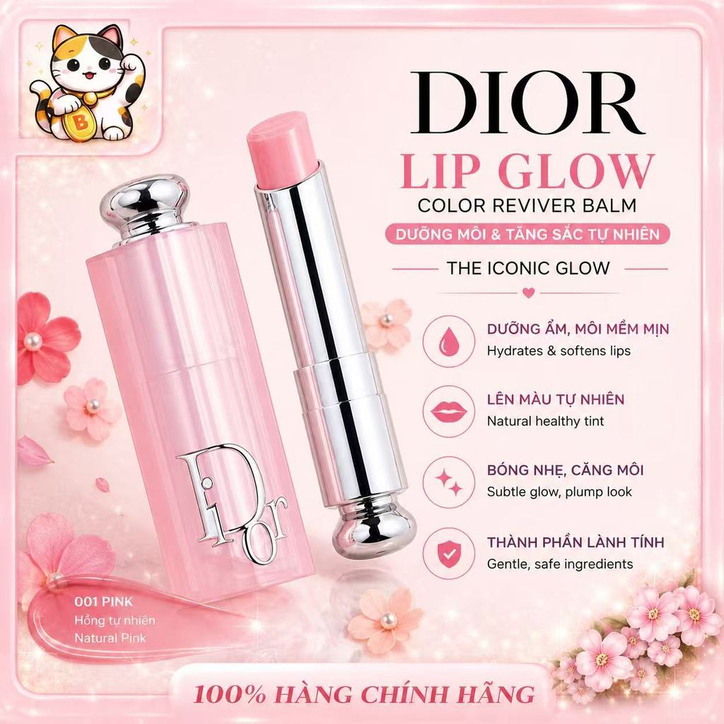 [Chính Hãng] 💋 Son Dưỡng 𝔻𝕚𝕠𝕣 Addict Lip Glow Mẫu Nới 2026 Full Box/Full Size💋