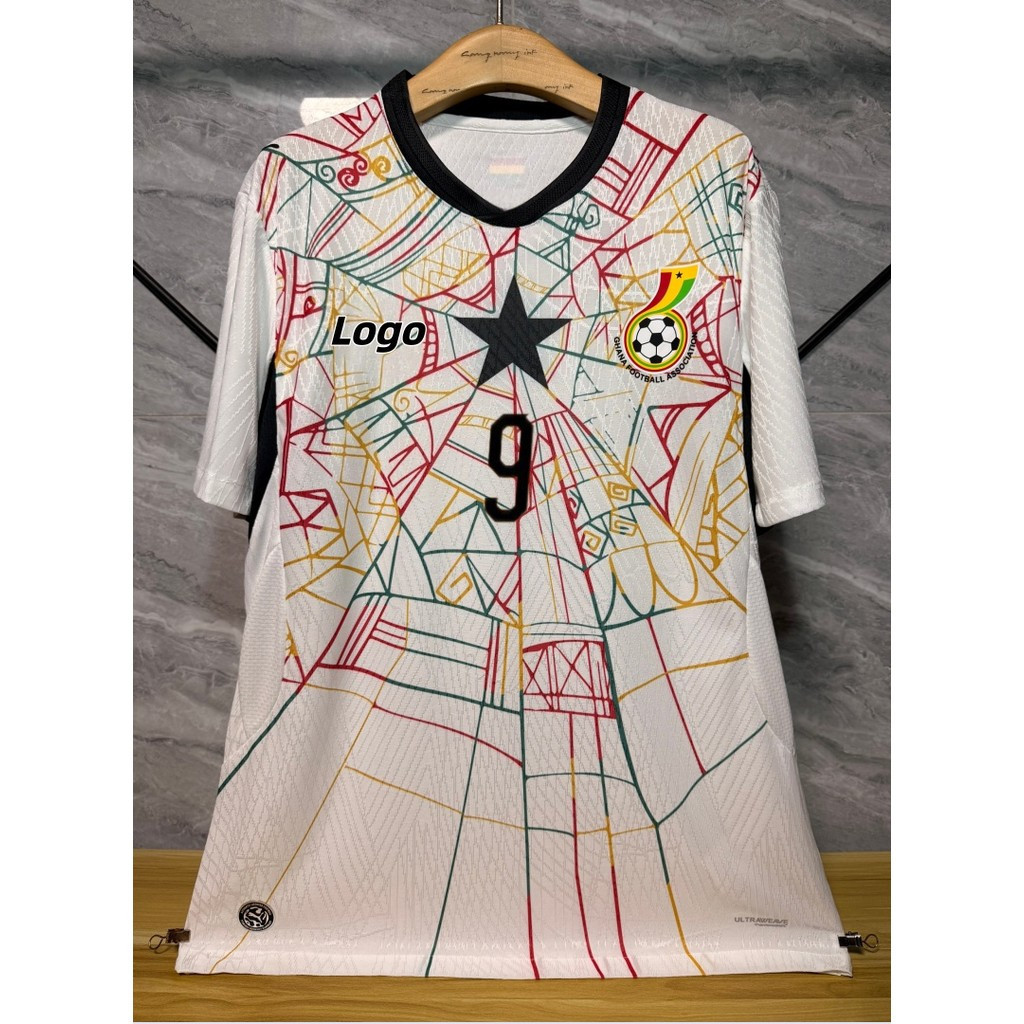 Vấn đề cầu thủ Ghana 2026 World Cup Jersey Nam Ghana Nhà tay ngắn Áo thun bóng đá