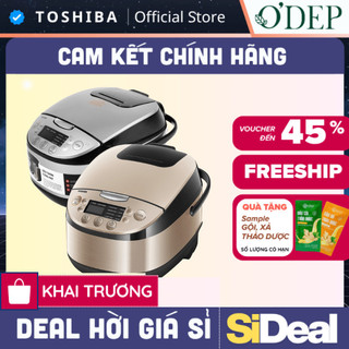 Nồi cơm điện Toshiba RC-18DR3PV(G) 1.8L, Hàng chính hãng, Công nghệ nhiệt 3D, 11 chương trình, giữ ấm 12H - SIDEAL SIL