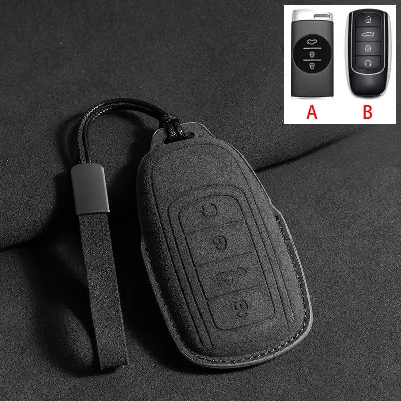 Vỏ Chìa Khóa Da Chìa Khóa Ô Tô Móc Khóa Bảo Vệ Vỏ Cho Chery Tiggo 8 Arrizo 5 Pro GX 5X EQ7 Chery Tig