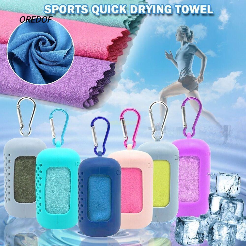 OREDOF Nhanh Khô Thể Dục Mát Khăn, Silica Gel Mini Thể Thao Nhanh Khô Mát Khăn, Microfiber Nhanh Khô