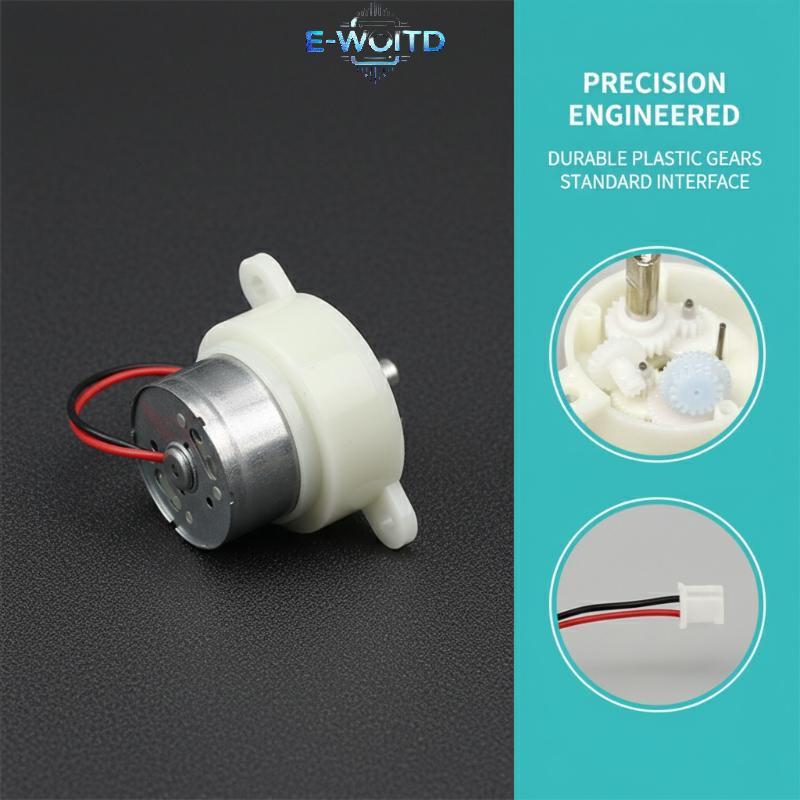E-WOITD 7RPM Mini 300 Gear Motor Hộp số Micro Hoạt động yên tĩnh Động cơ giảm tốc cho Bộ dụng cụ mô 