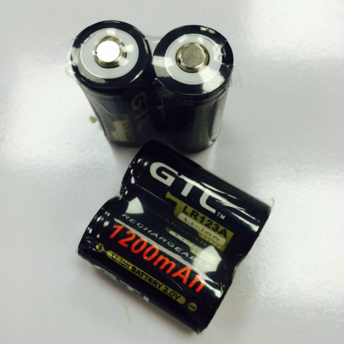 Pin Sạc 3V GTL CR123A / 16340 Pin Lithium Sạc 3V 1200mAh Pin Kỹ Thuật Số