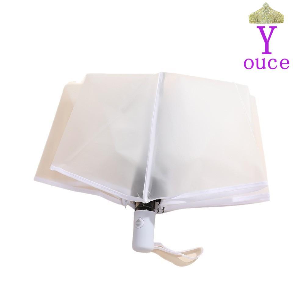 Ô nhựa mờ YOUCE, Ô gấp di động sử dụng kép, Ô gấp gọn nhẹ mờ chất lượng cao Ô gấp gọn gọn gọn nhẹ đi
