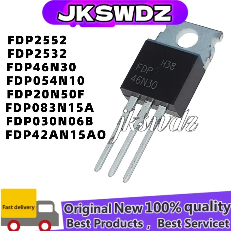 1-5 CÁI FDP20N50F FDP030N06B FDP42AN15A0 FDP083N15A FDP2552 FDP46N30 FDP054N10 TO-220 MOS Còn Hàng