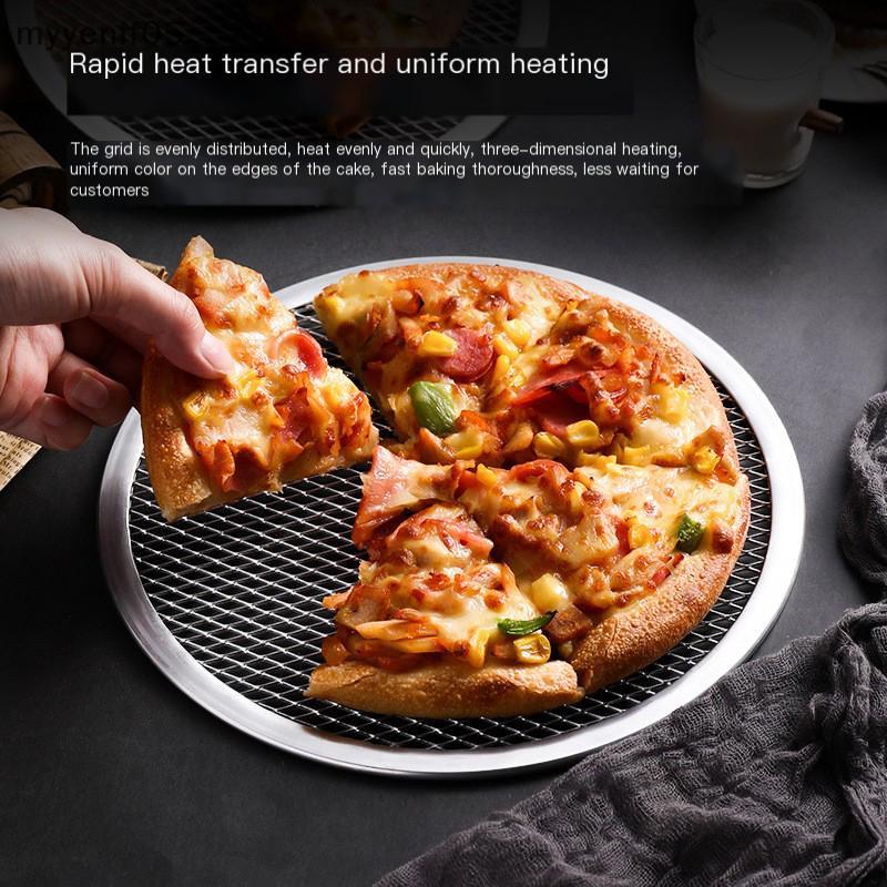 Myyenif 8-13 inch tái sử dụng không dính bánh pizza Màn hình Pan Hợp kim nhôm Net bakeware VN
