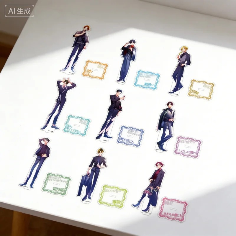 Standee Sasaki và Miyano mô hình anime BL mica nhân vật Sasaki Miyano Hirano Kagiura trang trí bàn h