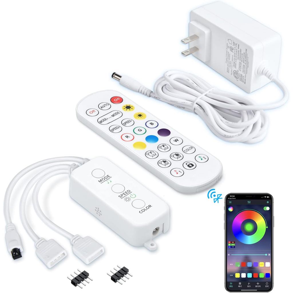 Thay thế từ xa LED bằng bộ điều khiển, Bộ điều khiển LED Bluetooth RGB với APP / Music Sync Chỉ tươn
