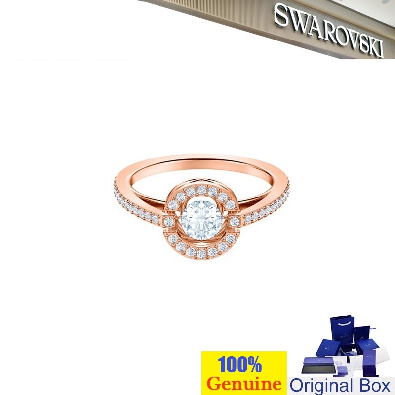 Swarovski Ring 47J Ready SPARKLING DANCE Stackable Ring Silver Crystal Ring Silver Ring Diamond Jewe