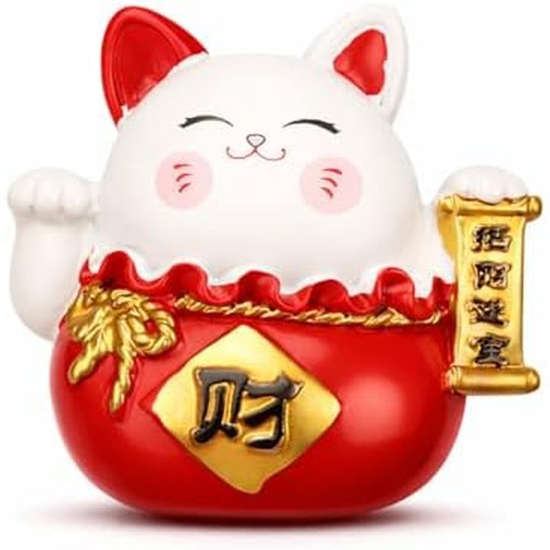 Japanese Lucky Cat Fridge Magnet – Resin Fortune Magnet, Japan Travel Souvenir, Decorative Magnet fo