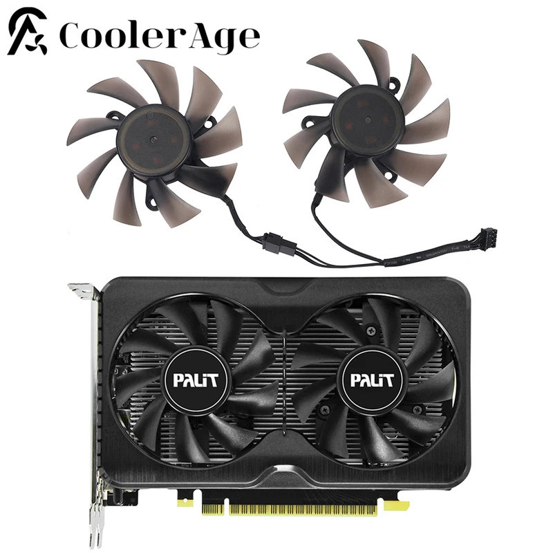 Dành Cho Palit GTX 1630 Dual GTX 1650 SUPER GP Video Card Quạt Làm Mát 75MM TH8015S2H-PAB03 GTX1630 