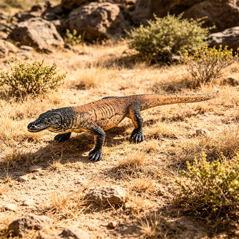 Nhà sản xuất Bán buôn Mô hình bò sát rắn Mô hình Komodo Lizard American Green Iguana Chameleon Đồ tr