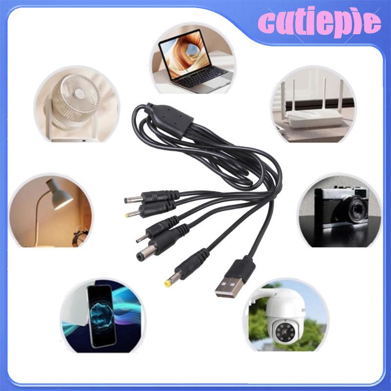 Cáp nguồn sạc USB 5V Cutie Đầu nối nhanh 5V USB sang 5 5x2 1mm 4 0x1 7mm 2 0x0 6mm 2 5x0 7mm 3 5x1 3