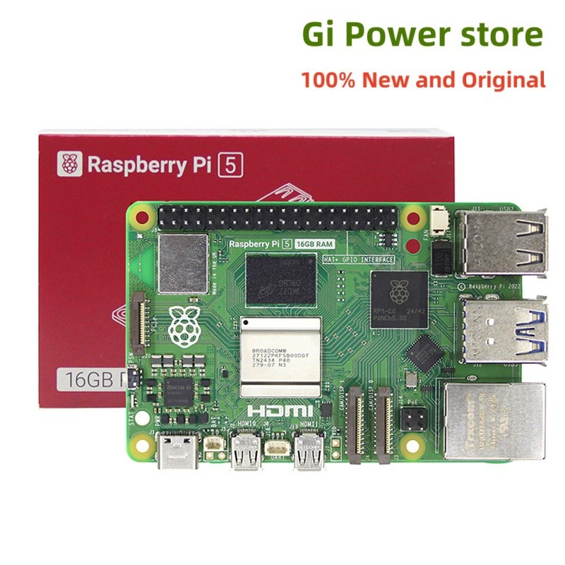 Raspberry Pi 5 Cortex-A76 Linux 2GB 4GB 8GB Arm Board Python programlama PCIe Gigabit Ethernet USB3.