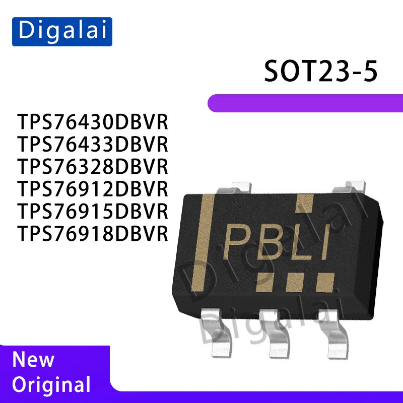 1-5 CÁI TPS76130DBVR TPS76133DBVR TPS76328DBVR TPS76912DBVR TPS76915DBVR TPS76918DBVR sot23-5 Bộ điề