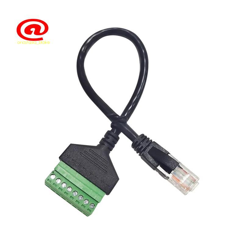 Bộ chuyển đổi mạng khối đầu cuối RJ45 20cm Cáp Schroef 8 chân