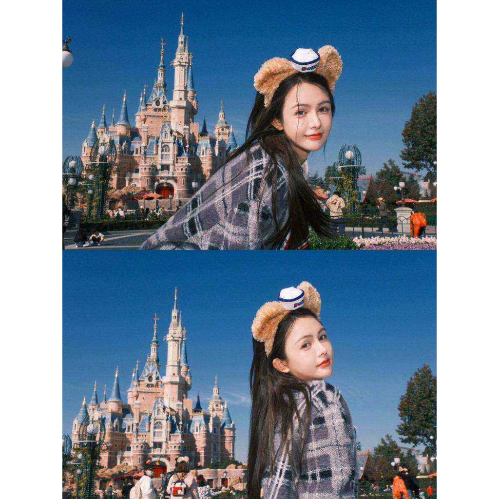 Disney Disney Duffy Duffy Băng Đô Gấu Dễ Thương Thủy Thủ Hải Quân Mũ Sang Trọng Đầu Công Viên Giải T
