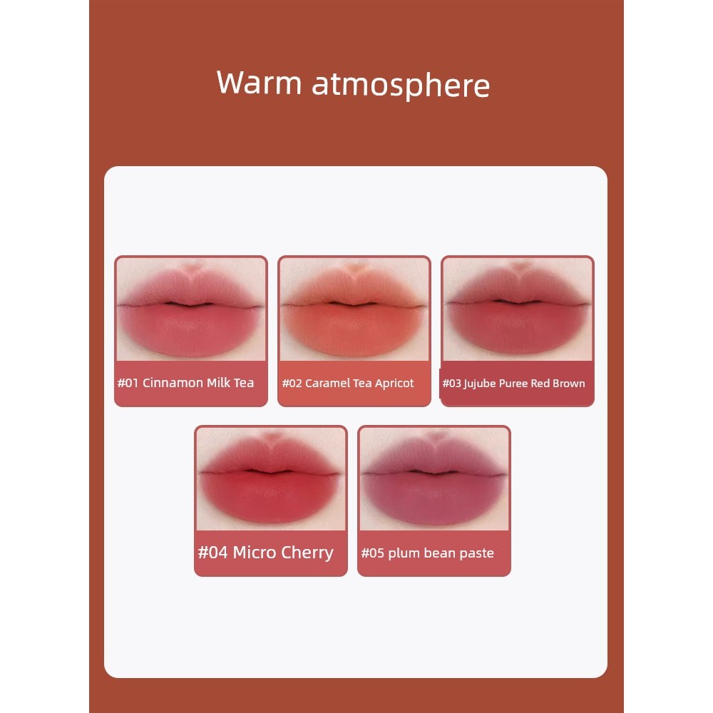son romand chính hãng son bóng Tinh Chất Son Bóng 09 Matte Lip Gloss Female 01 Velvet Mousse Lip Pur