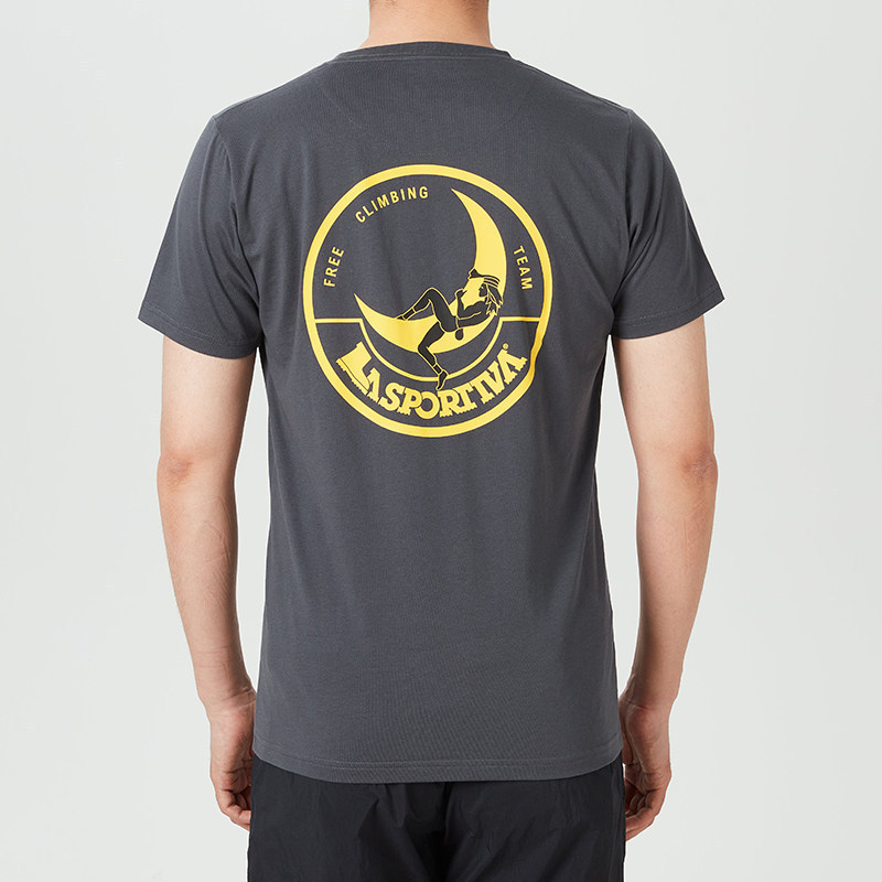 Mùa hè cotton nguyên chất LA SPORTIVA Đi bộ đường dài ngoài trời Leo núi Áo thun ngắn tay thời trang