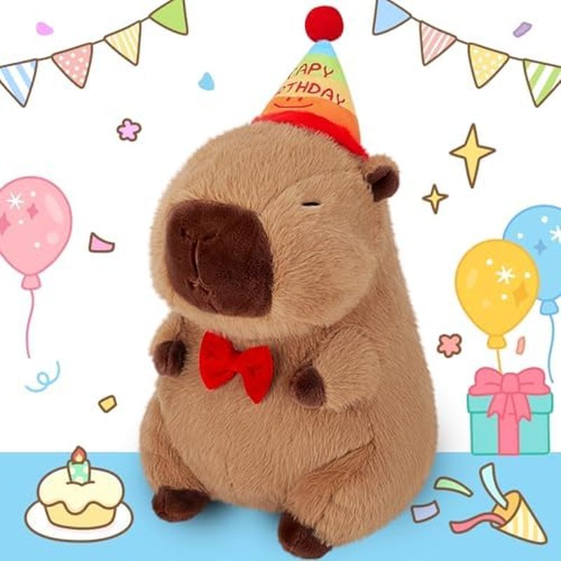 Achap Capybara Plush,Cute Plushies Capybara Stuffed Animals,Capybara Plush Toys,Kawaii Plushie Stuff
