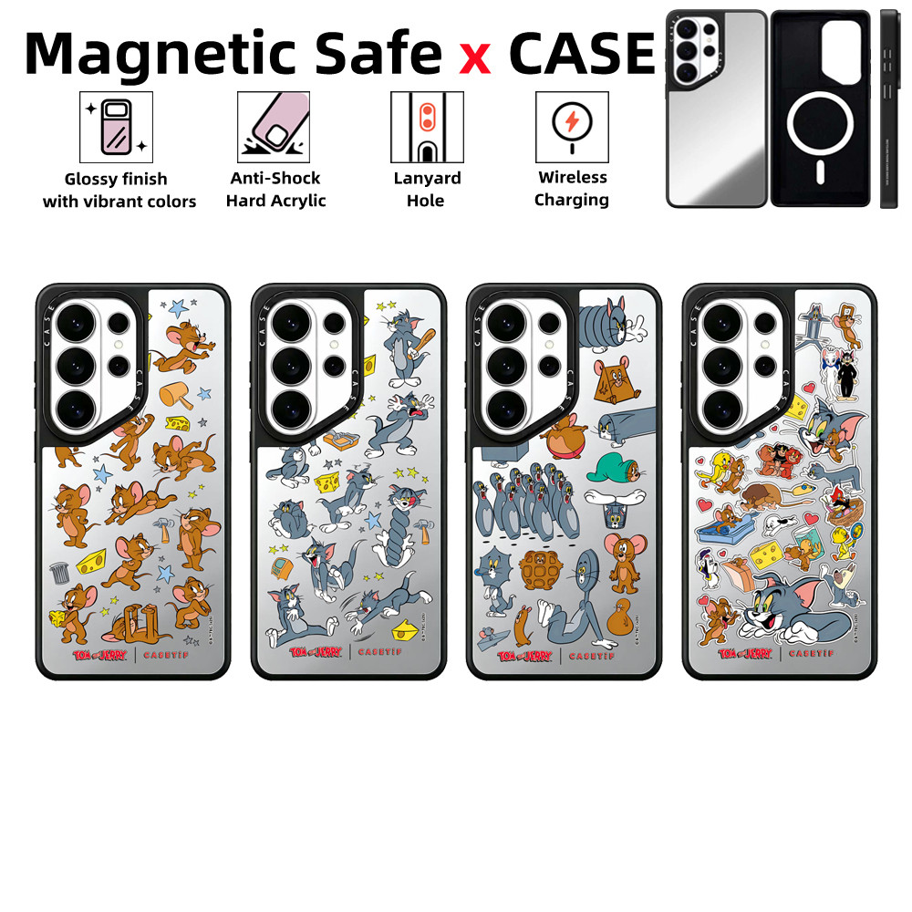 Ốp điện thoại Samsung Galaxy S26 S25 S24 S23 S22 Ultra Plus [Tom and Jerry] Vỏ bảo vệ chống sốc bằng