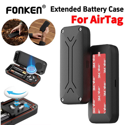 Fonken Pin Sạc Dành Cho AirTag Chống Mất GPS Theo Dõi Sạc IP68 Chống Thấm Nước Mở Rộng Pin Hộp Sử Dụng Pin AA