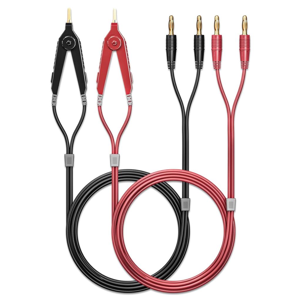 Goupchn LCR Meter Test Leads Terminal Kelvin Clips Cable Wires to 4mm Banana Plugs Mạ vàng 1,2m / 3,