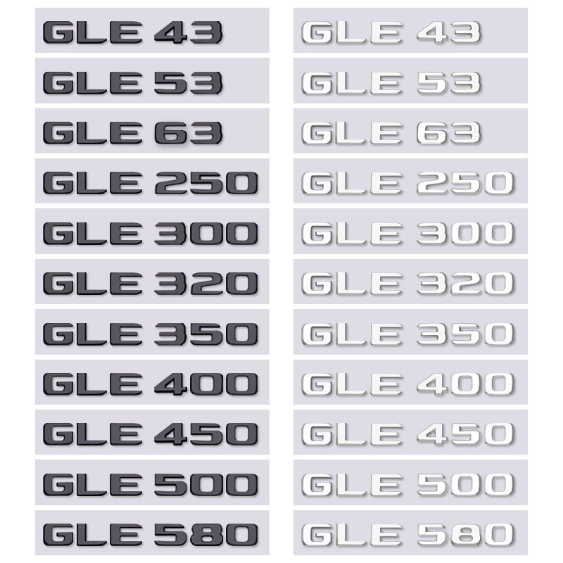 [Miễn phí 4Matic] Thích hợp cho Logo xe benz GLE GLE GLE320 GLE350 GLE400 GLE450 Nhãn chữ cái Phía s