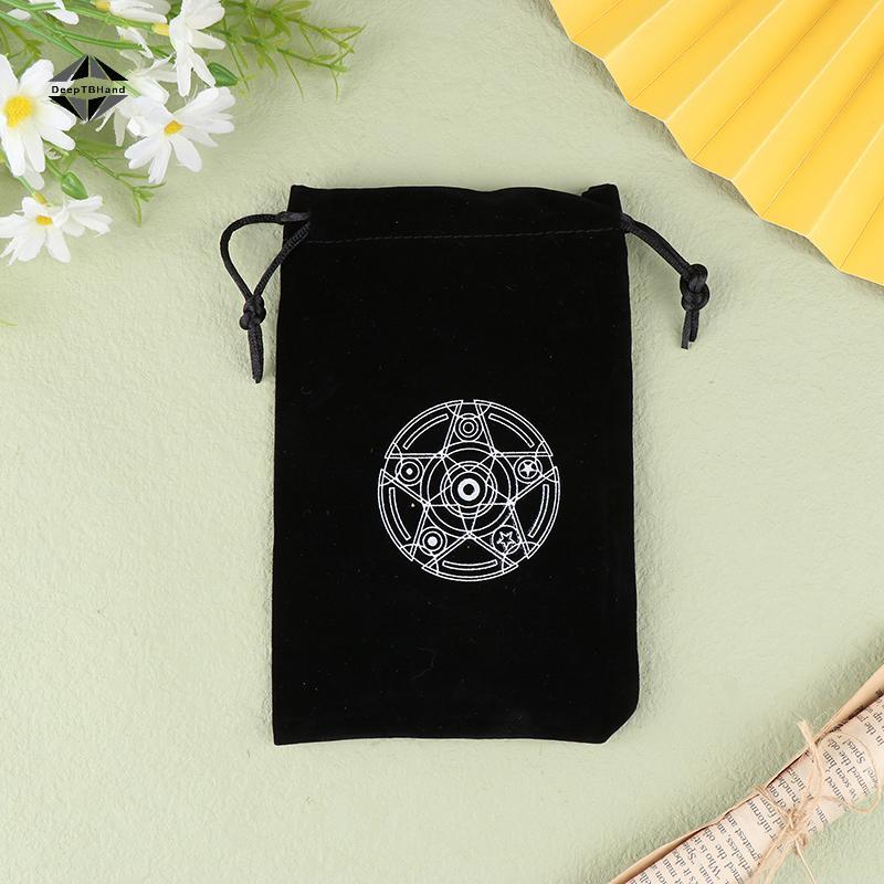 < DeepTBHand > 1 Túi đựng thẻ Oracle Velvet 's Runes Chòm sao Phù thủy Bói toán Phụ kiện trang sức T