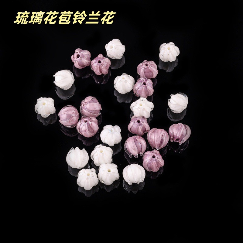 Glass Bud Lily of the Valley diy Vòng tay Vòng cổ Phụ kiện trang sức Lily of the Valley Bud Chất liệ