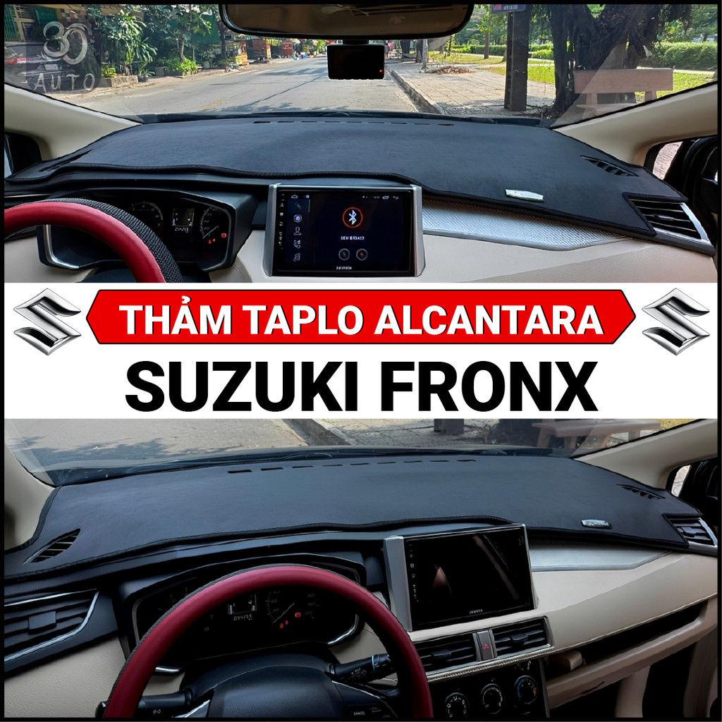 Thảm taplo da ALCANTARA SUZUKI FRONX chuẩn form, không mùi, bảo hành 2 năm, 30 Auto