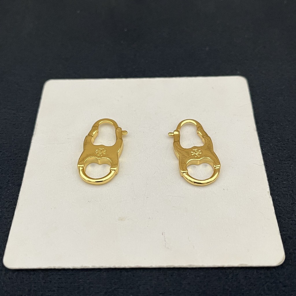 New fashion light luxury minimalist design gold light luxury bottle opener shaped metal earrings