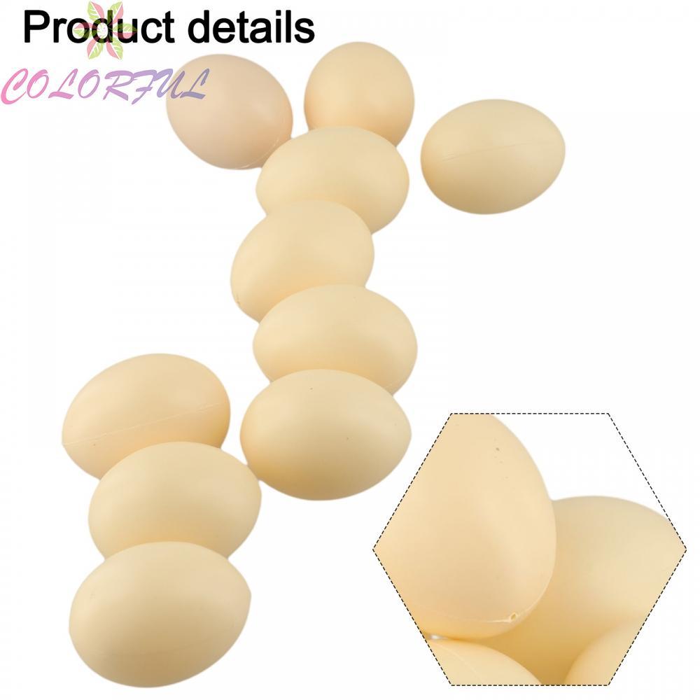 Faux Chicken Eggs High Quality Plastic Home Decoration For Educational Purposes