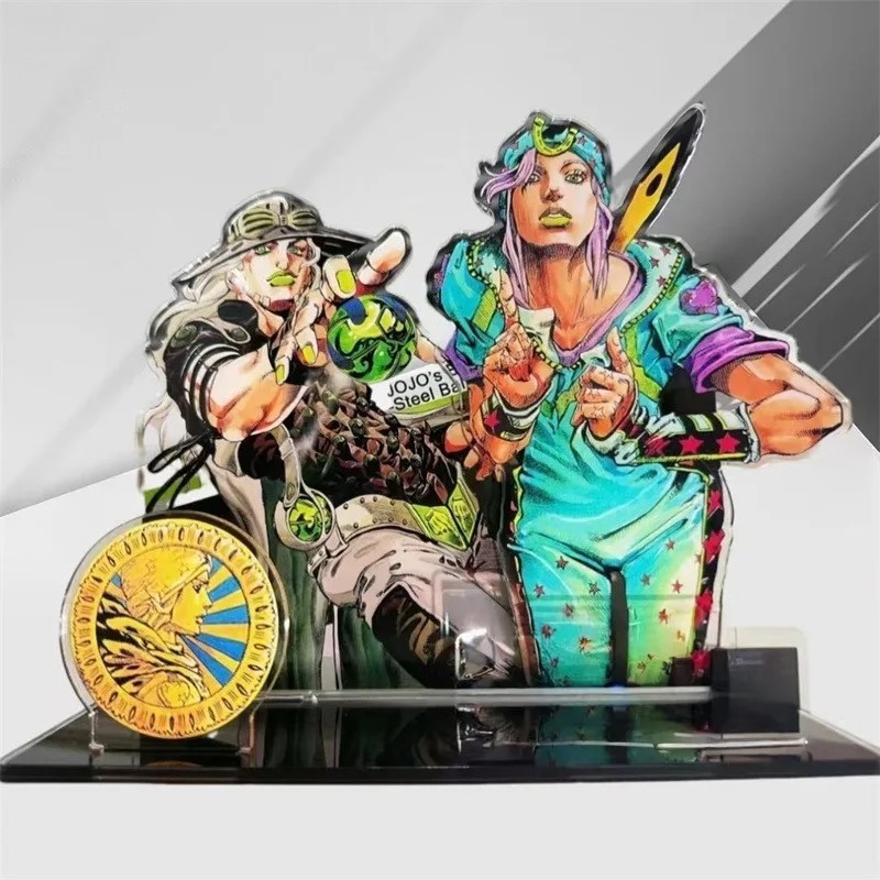 Standee JoJos Bizarre Adventure Mô Hình Mica Gyro Zeppeli Johnny Joestar Steel Ball Run Trang Trí Bà