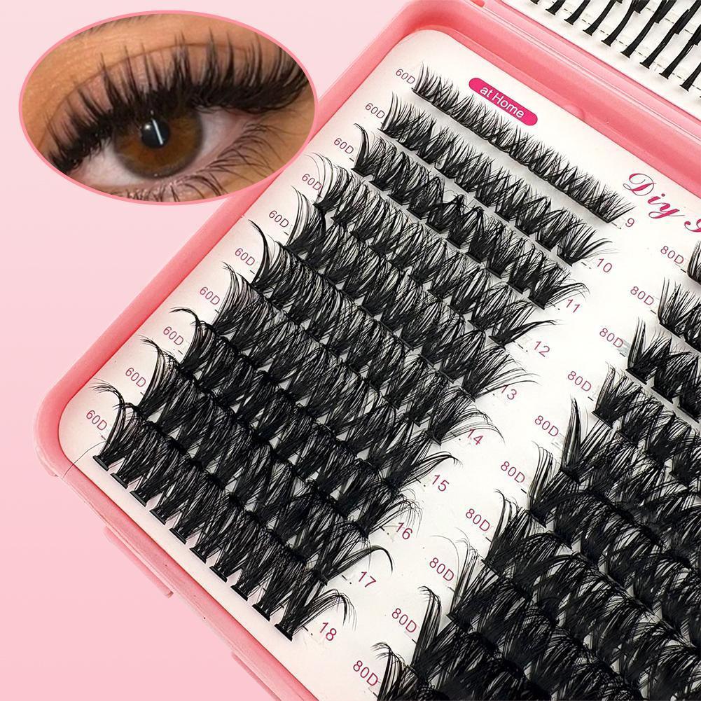 Cụm Lash Cat Lash Có Lash Bond Seal Wispy Fluffy Cluster Nối Mi Mi K0e1