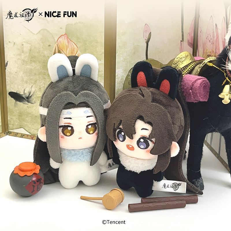 【Fast shipping】ma đạo tổ sư tiểu mô hình gấu bông thuyết truyện tranh quạt Wei Wuxian Lan Wangji dol