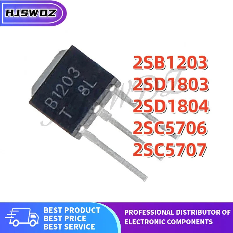10 Chiếc 2SC5706 2SB1203 2SD1804 2SD1804 2SC5707 C5706 B1203 D1804 D1804 C5707 TO-251 Thương Hiệu Mớ