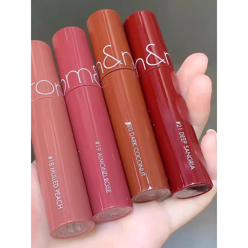 son romand juicy lasting tint son romand blur Hàn Quốc Romand Juice Lip Gloss 07 Gương Nước Bóng Son