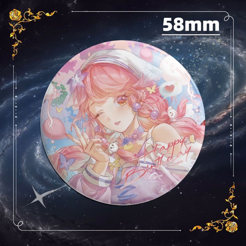 Infinity Nikki / Nikki / Infinity Warm Nikki Birthday Badge Game Hàng hóa / bpwx
