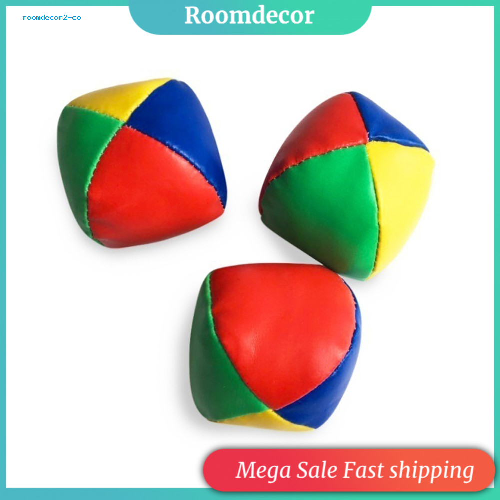 < roomdesign > 3 Quả Bóng Juggling Túi Cổ Điển Juggle Magic Circus Người Mới Bắt Đầu Đồ Chơi Trẻ Em 
