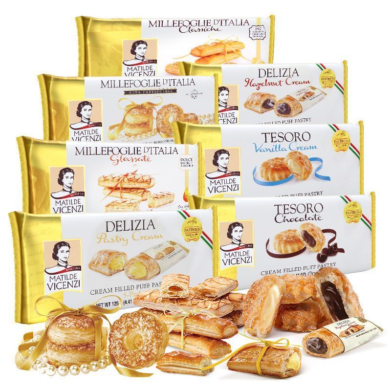 Ý Nhập Khẩu Pooh Bánh Quy giòn Hazelnut Kem Sandwich Bánh Quy Influencer Ngón Tay Bánh Quy Đồ Ăn Nhẹ