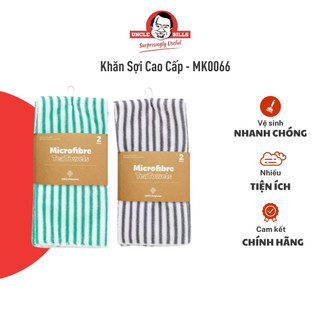 Khăn sợi cao cấp 40x60cm 2 cái uncle bills mk0066