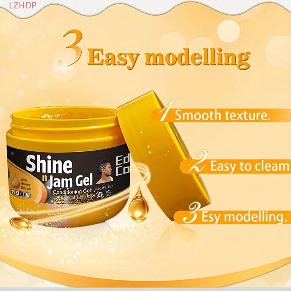 Gel bện điều hòa LZHDP Extra Hold, Kem định hình điều khiển cạnh chống sương mù, Smooths Dưỡng ẩm Ta
