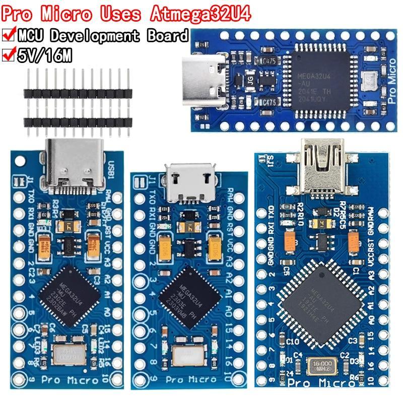 Pro Micro ATmega32U4 5V 16 MHz Chip Chính Hãng Thay Thế ATmega328 Cho Arduino Pro Mini Với 2