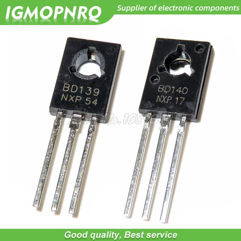 10 đôi 20 CÁI BD139 BD140 (10 CÁI BD139 + 10 CÁI BD140) TO126 TO-126 IC điều chỉnh điện áp mới
