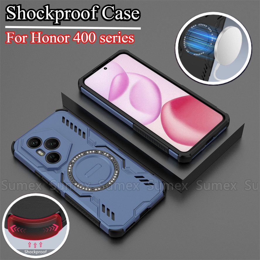 Ốp Điện Thoại Chống Sốc Cho Honor400 Pro Honor 400 Lite 5G Armor Vòng Sạc Từ Tính Vỏ Làm Mát Tản Nhi